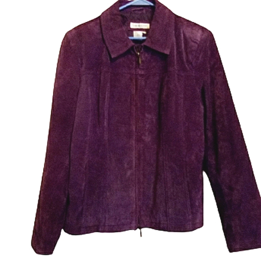 Purple Suede Jacket, Size Large